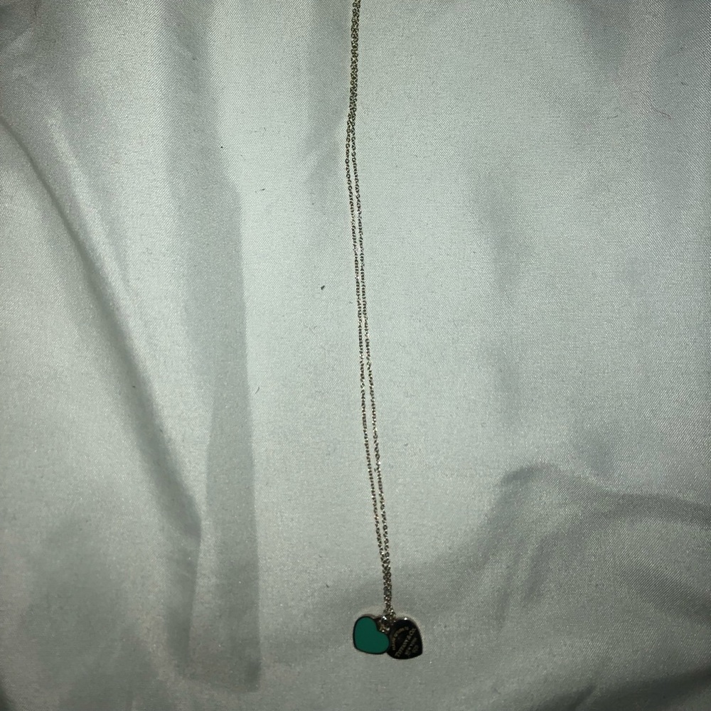 Tiffany & Co double heart tag pendant